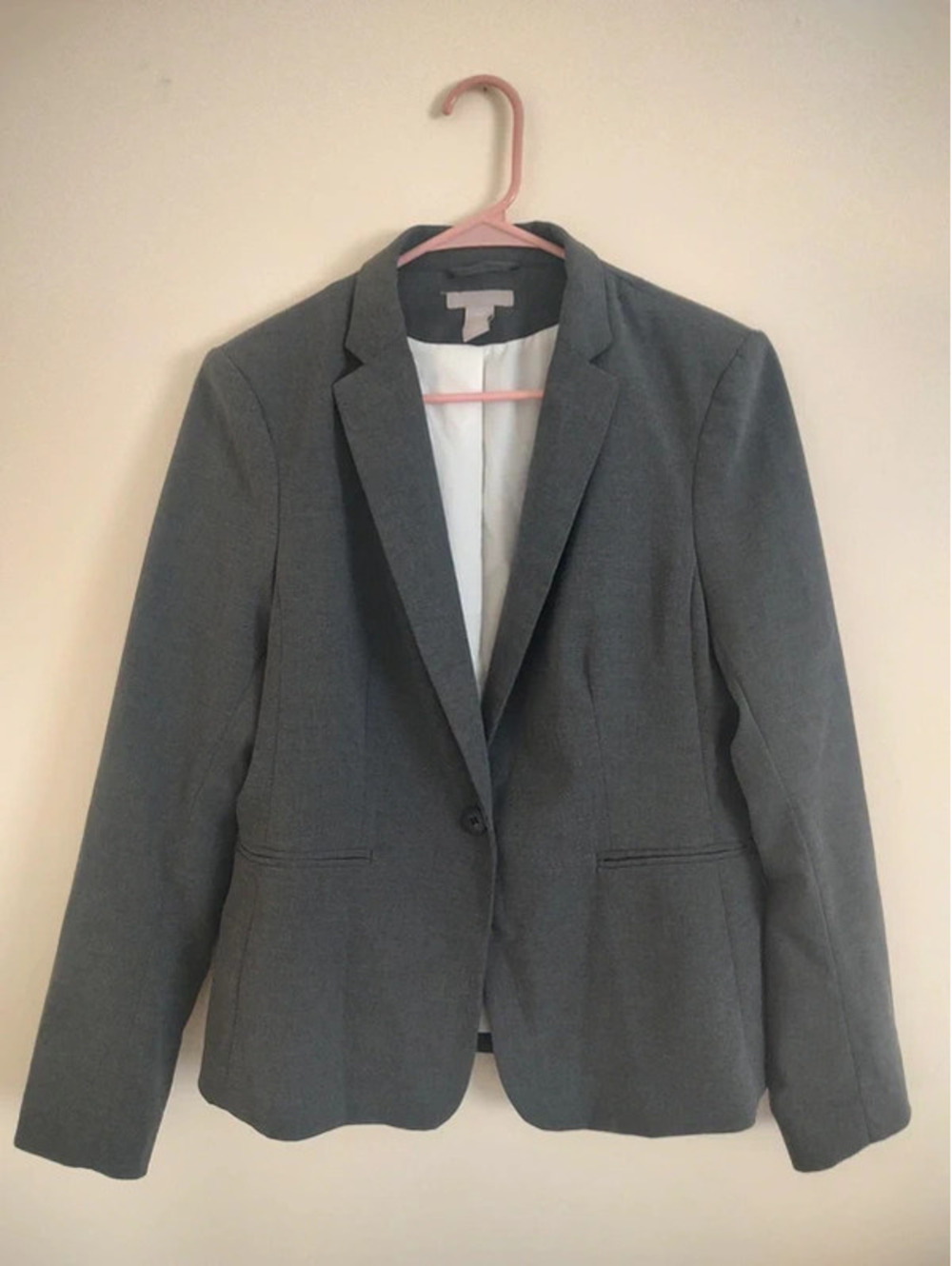 H&M Grey Blazer With Pockets Size M